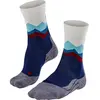 FALKE TK2 Wandelsokken anti blaren, medium padding merinowol sportsokken dames blauw - Maat 39-40