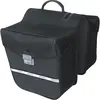 Haberland Dubbele Fietstas 20cm Brug 28l Zwart