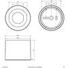 EVN, Applique + plafonnier, ALG54131525 noir LEDAnbauDownlight IP54 CC...