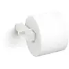 Zack Carvo toiletrolhouder, wit RVS