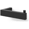Zack Linea toiletrolhouder zwart RVS