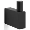 Zack handdoekhaak Linea zwart rvs - 6 cm - boren - 40580