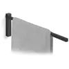 Zack handdoekhouder Carvo zwart rvs - 44 cm - boren - 40511