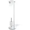 Zack Scala toiletbutler 71.3x20cm voor toiletrollen RVS