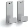 ZACK Potes zelfklevende handdoekhaken 5,5cm 2 stuks geborsteld RVS