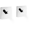 Karaca Zack Duplo handdoekhaak 4.2x4.2cm vierkant zelfklevend Hoogglan...