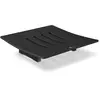 Zack Abacco Zeepschaal Vierkant 12.5X12.5X3.3cm zwart