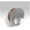 ZACK Kover wandhaak Ø 7,5x3 cm geborsteld RVS
