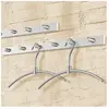 ZACK Accolo kapstok met 6 haken 60cm RVS-look