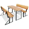 Pinolino Ensemble Table Et Bancs Avec Dossier Pinolino Sepp L 110 X P 35 X H 59