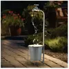 Lampe solaire robinet 30x led décoration de jardin lampe d'extérieur l...
