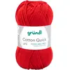 Gründl Laine "Cotton Quick uni, Fil + laine, Rouge