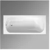Betteform 1700X750X420 Mm Wit Geglazuurd Titanium-Staal Baden ...