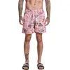 Urban Classics - Pattern Yacht Zwemshorts - 5XL - Roze