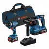 Combo-Kit Bosch Professional GSB 18V-45 + GBH 18V-22 (2 Batteries)