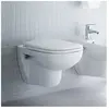 Duravit, Abattant WC, WC suspendu D-CODE RIMLESS profond, 355x540mm bl...