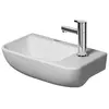 Duravit Starck Me fontein 1 kraangat rechts 40x22cm mat wit