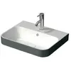 Duravit, Lavabo, Vasque à poser 50 x 40 cm Happy D.2 Plus Anthracite/b...
