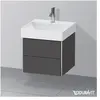 Duravit, Meuble sous-lavabo, XSquare meuble-lavabo mural 48,4x46,0 cm,...