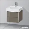 Duravit, Meuble sous-lavabo, XSquare meuble-lavabo mural 48,4x46,0 cm,...