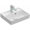 Villeroy & Boch Collaro fontein 45x37cm met overloop en kraangat, wit