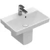 Villeroy & Boch Avento meubelwastafel 55x37cm 1 kraangat met overloop ...