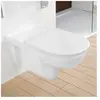 Villeroy & Boch, Cuvette toilettes + bidet, WC sans rebord ViCare blan...