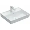 Villeroy & Boch Wastafel 550x440 mm, met overloop, met kraangat, CeramicPlus, alpine wit