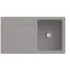 Evier 1 bac VILLEROY ET BOCH Siluet 50 Fossile CeramicPlus - Avec vida...