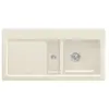 Evier de cuisine - VILLEROY ET BOCH - Subway 60 - 1 cuve 1/2 - Egouttoir à gauche - Ivory CeramicPlus