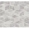 GRAFISCH 3D BEHANG | Modern - grijs wit glanzend - A.S. Création Metro...