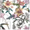 VOGELS EN BLOEMEN BEHANG | Botanisch & Dieren - meerkleurig bont - "Ar...