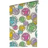 "MEDUSA HOOFD" SATIJN GLANZEND BEHANG | Design - bont wit roze blauw g...