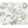 VINTAGE ROZEN BEHANG | Bloemen - licht grijs wit - A.S. Création My Ho...