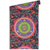 "MEDUSA HOOFD" SATIJN GLANZEND CIRKEL BEHANG | Design - bont rose groe...