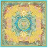 "JUNGLE" SATIJN GLANZEND MEDUSA HOOFD BEHANG | Design - bont groen lil...