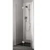 Kermi Liga vouwdeur links 70x200 cm Helder Glas/Zilver Glans