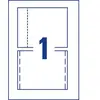 Avery Zweckform C32250-25 Jaquettes CD 25 feuilles Carte microperforé...