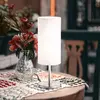 FISCHER LEUCHTEN Lampe de table, lampe d'appoint, lampe de chevet, lampe de bureau, métal, blanc, h 30 cm