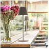 Lampe de table lampe d'extérieur lampe de jardin led gris dimmable IP4...