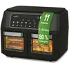 MAXXMEE - heteluchtfriteuse met dubbele kamer - 11 Liter - 2400 Watt - Zwart