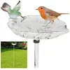 RELAXDAYS vogelbad gietijzer - op paal - 1 m hoog - vogeldrinkschaal - wit