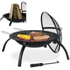 relaxdays Vuurschaal - Ø 60 cm - bbq - Staal - Rond