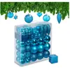 RELAXDAYS kerstballen - set van 110 - kunststof - onbreekbaar - petrol
