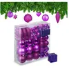 Relaxdays Boules de Noël, lot de 110, en plastique, D : 6 cm, décorati...