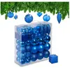 RELAXDAYS kerstballen - set van 110 - plastic - onbreekbaar - blauw