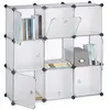 Relaxdays, Étagères : accessoires, Étagère rangement avec portes