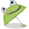 Relaxdays, Filles, Parapluie, Parapluie enfants motif animaux, Vert