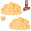 RELAXDAYS Balles de ping-pong, lot de 96, accessoires en plastique, sans inscriptions, tennis de table, 38 mm Ø, orange