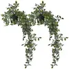 Relaxdays, Plantes artificielles, 2x Kunsthängepflanze (60 cm)